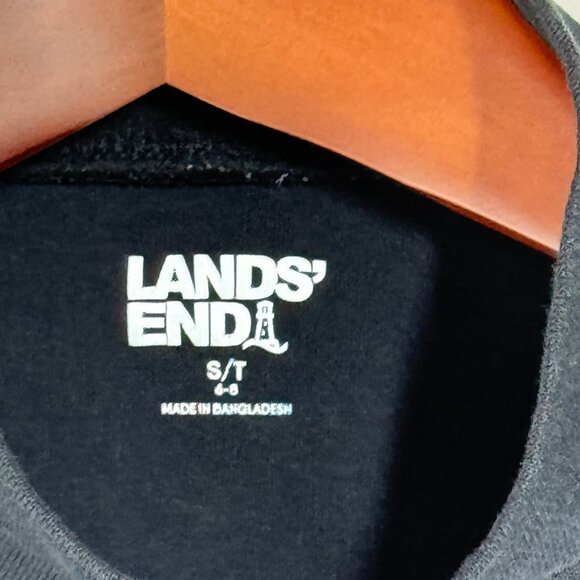 Lands End Women's Black Cotton & Spandex Long Sleeve Shirt Size S - Picture 3 of 4